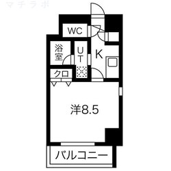 志賀本通駅 徒歩1分 6階の物件間取画像